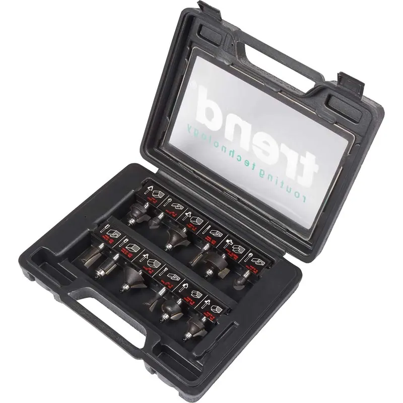 Trend 12 Piece 8mm Shank Starter Router Cutter Set