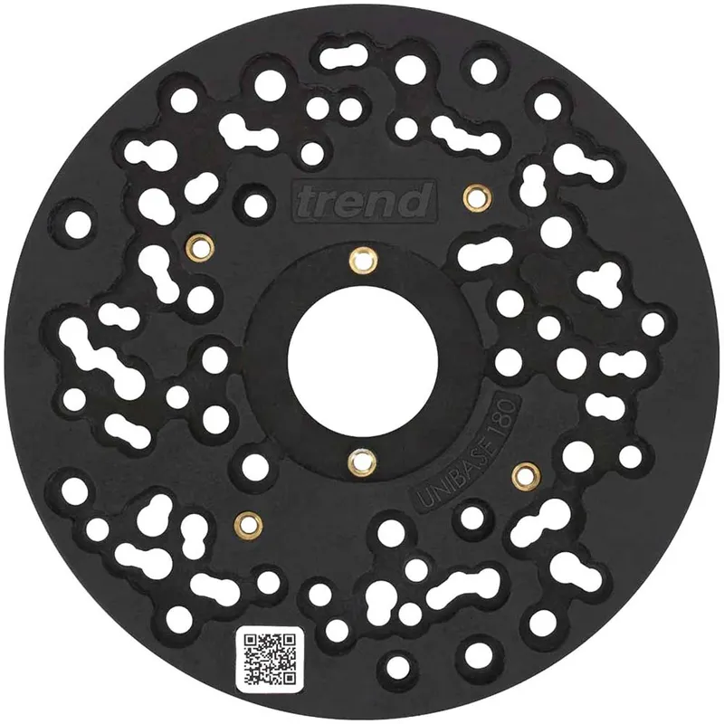 Trend UNIBASE/180 Universal Plunge Router Sub-Base 180mm For 1/2" Routers