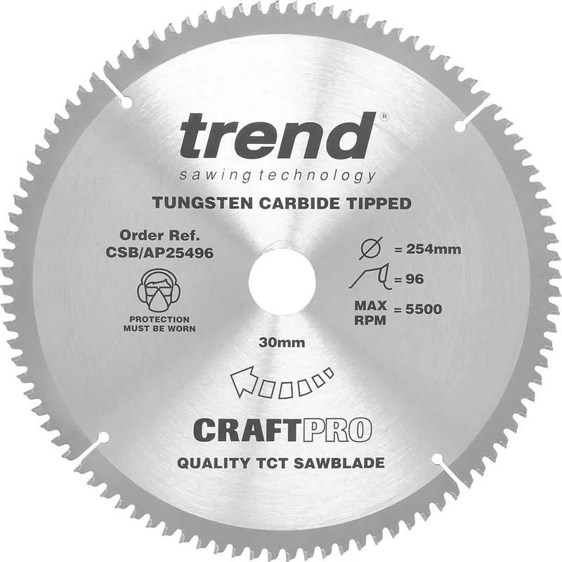 Trend CRAFTPRO Aluminium and Plastic Cutting Saw Blade