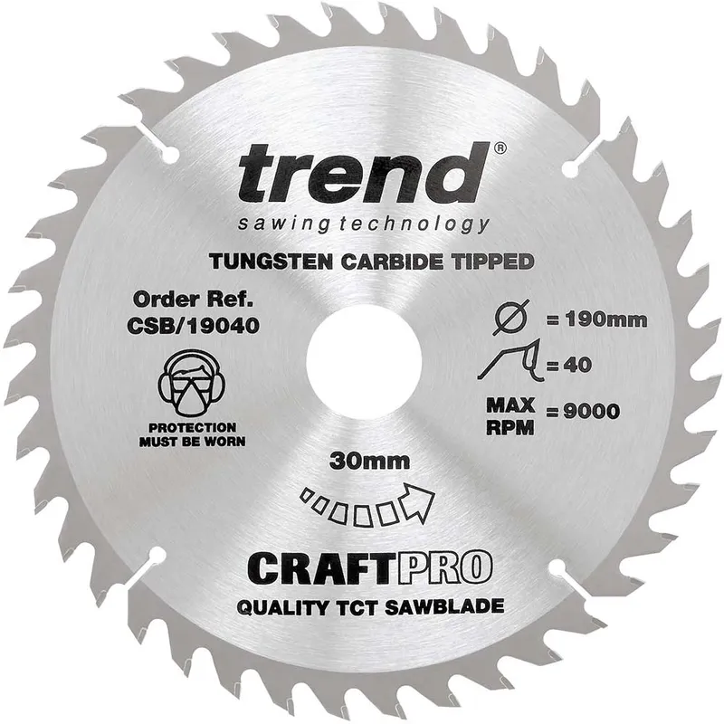 Trend CRAFTPRO Non Stick Wood Cutting Saw Blade