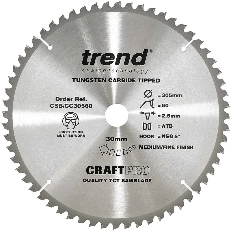 Trend Craft Anti Kickback Thin Kerf Circular Saw Blade