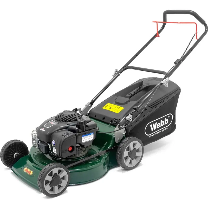 Webb Supreme WER18HP4 Petrol Rotary Lawnmower 460mm FREE Glasses, Gloves, Oil & Sharpener Worth £26