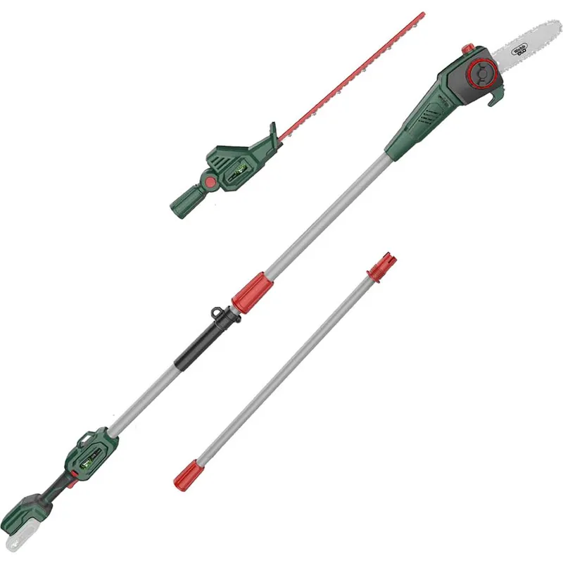 Webb Eco WEV20PSHT 20v Cordless Long Reach Hedge Trimmer 500mm and Pruner Attachment