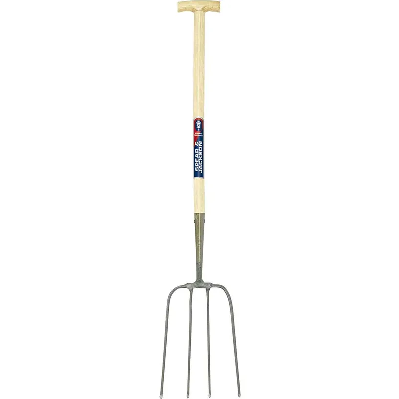 Spear and Jackson Manure Fork Hardwood Shaft