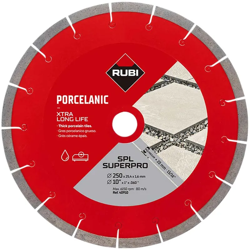 Rubi SPL Superpro Segmented Diamond Blade for Porcelain Tiles