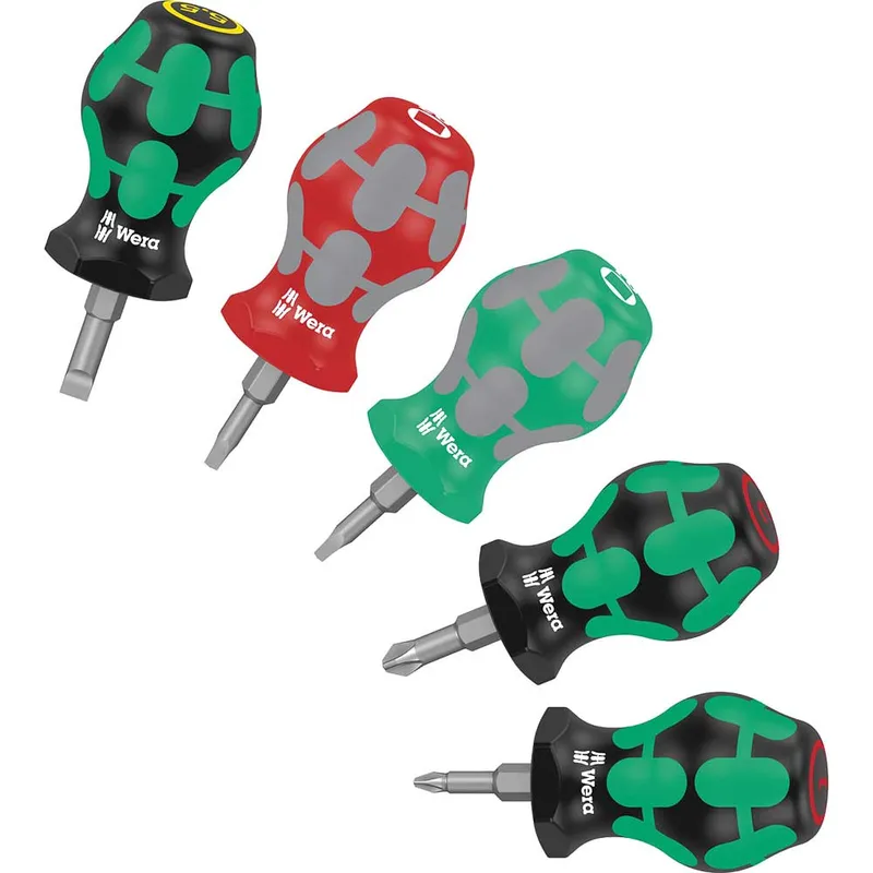 Wera Kraftform 5 Piece Stubby Screwdriver Set