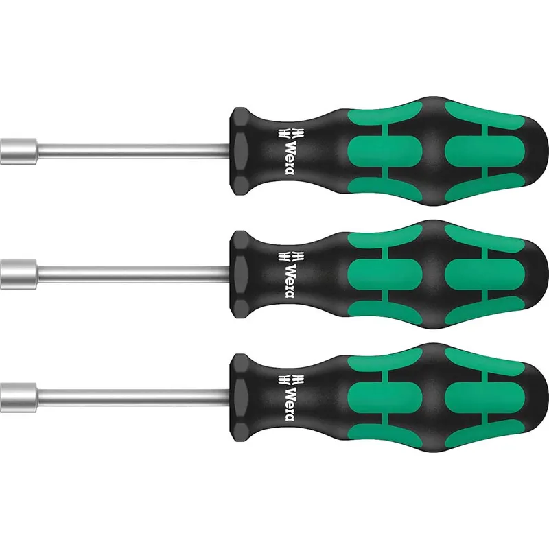 Wera 3 Piece 395 H0/3 Toilet Seat Nutspinner Set