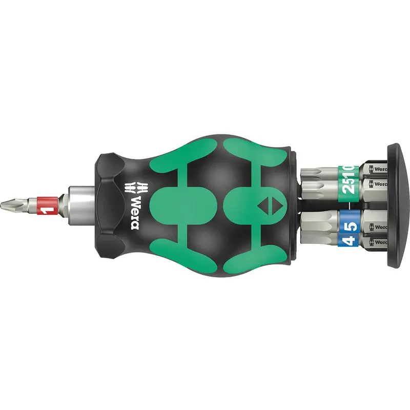 Wera 7 Piece Bicycle Stubby Screwdriver and Bit Set