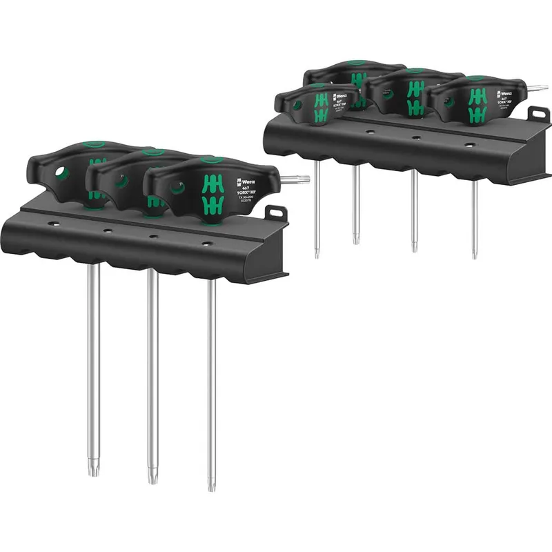 Wera 7 Piece Holding Function T Handle Torx Key Set