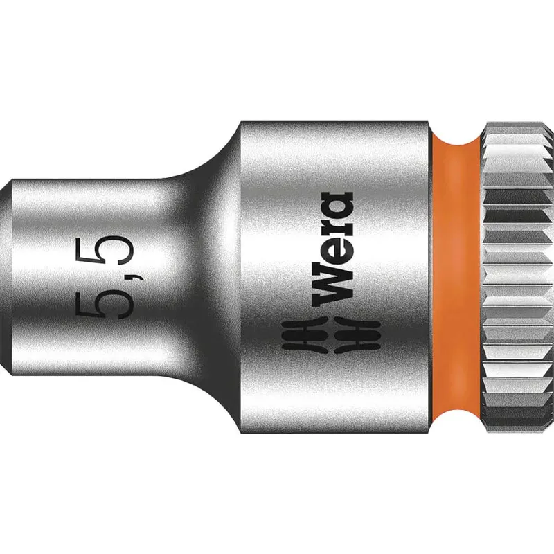 Wera 8790 HMA Zyklop 1/4" Drive Hexagon Socket Metric