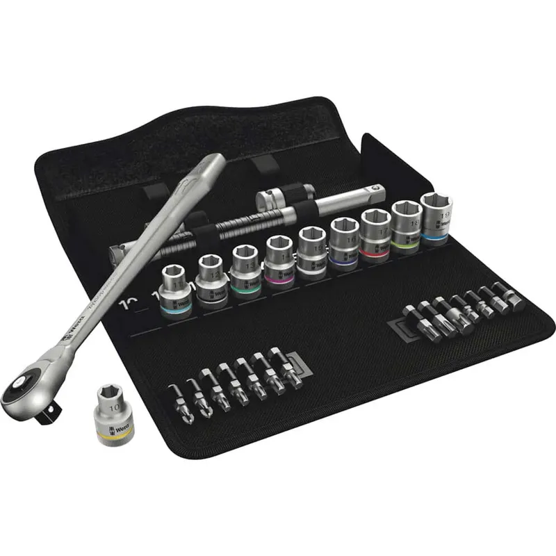 Wera 8100 SC7 Zyklop 28 Piece 1/2" Drive Socket and Bit Set