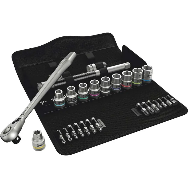 Wera 8100 SC8 Zyklop 28 Piece 1/2" Drive Socket and Bit Set