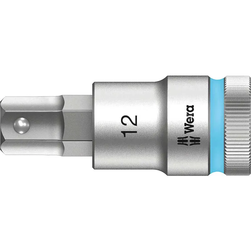 Wera 8740C HF Zyklop 1/2" Drive Hexagon Socket Bit Metric
