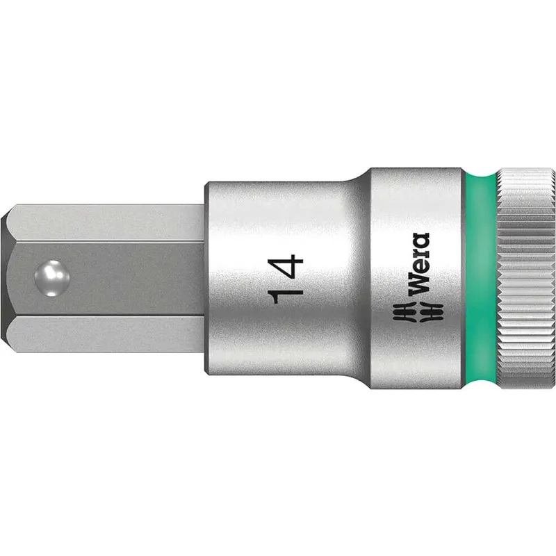 Wera 8740C HF Zyklop 1/2" Drive Hexagon Socket Bit Metric