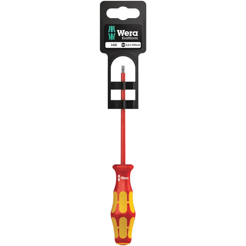 Wera 160 i SB VDE Kraftform Plus Slotted Screwdriver