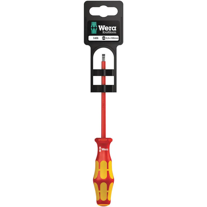 Wera 160 i SB VDE Kraftform Plus Slotted Screwdriver