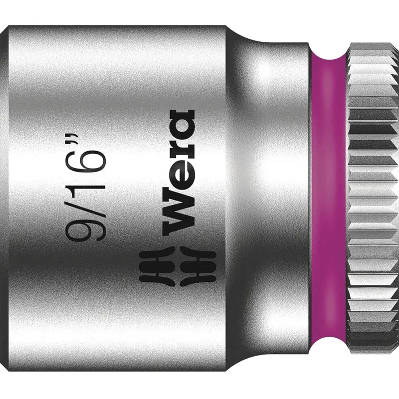 Wera 8790 HMA Zyklop 1/4" Drive Hexagon Socket Imperial