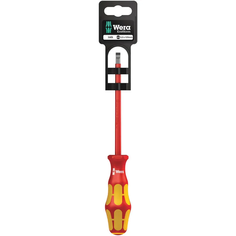 Wera 160 i SB VDE Kraftform Plus Slotted Screwdriver