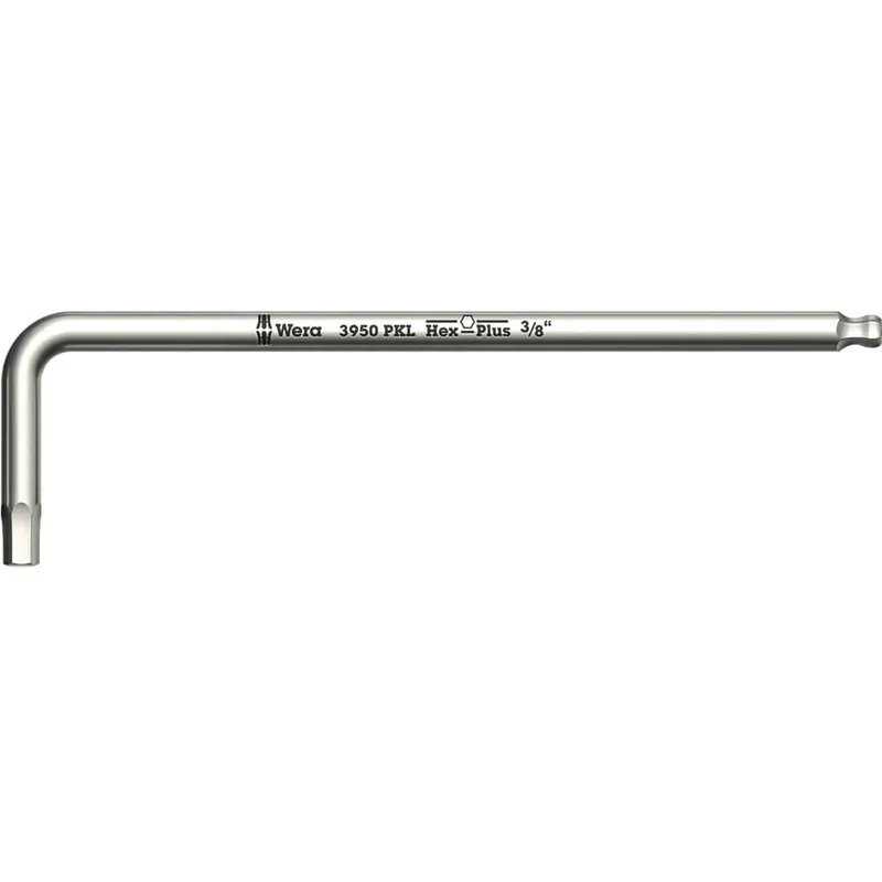 Wera 3950PKL Stainless Steel Ball End Hexagon Allen Key Imperial