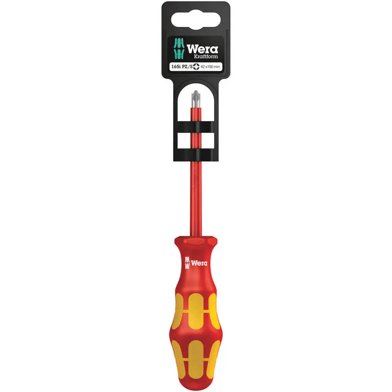 Wera 1165 i PZ/S SB VDE Kraftform Plus Pozi/Slotted Screwdriver