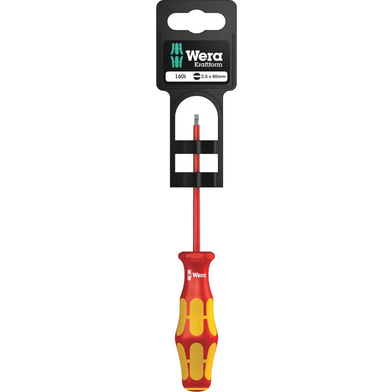 Wera 160 i SB VDE Kraftform Plus Slotted Screwdriver