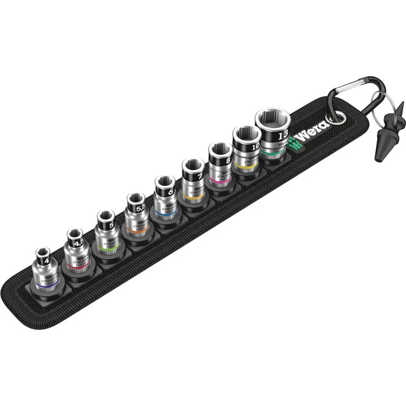 Wera 8790 HMA 9 Piece 1/4 Drive Zyklop Bolt Holding Socket Set