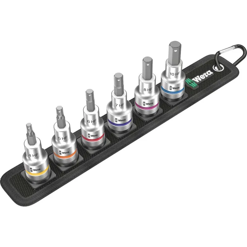 Wera 6 Piece 1/2 Drive Zyklop In-Hex Hf Bit Socket Set