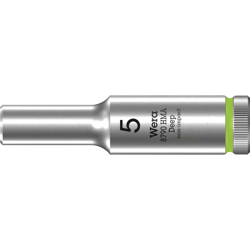Wera 8790 HMA Deep 1/4" Drive Hexagon Socket Metric