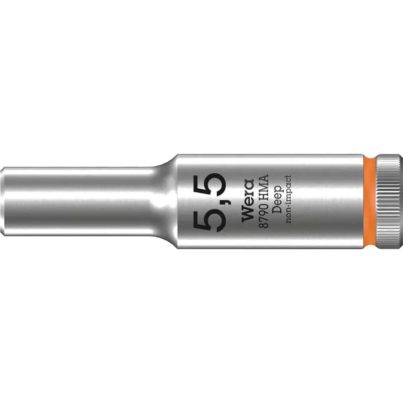 Wera 8790 HMA Deep 1/4" Drive Hexagon Socket Metric