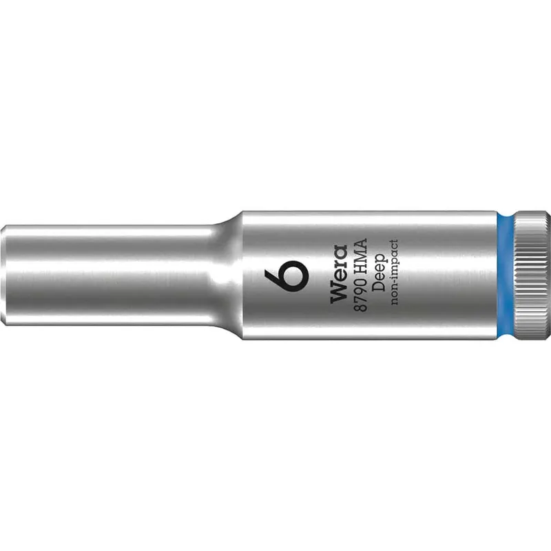 Wera 8790 HMA Deep 1/4" Drive Hexagon Socket Metric