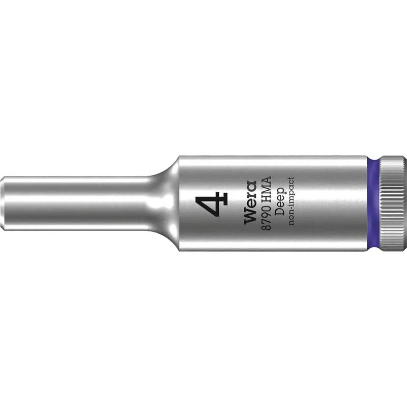 Wera 8790 HMA Deep 1/4" Drive Hexagon Socket Metric