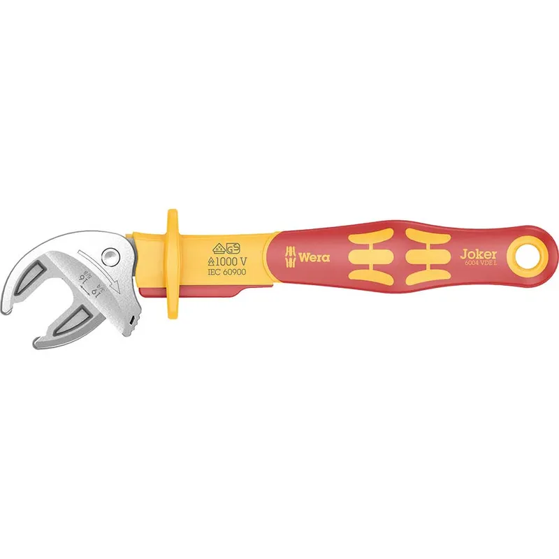 Wera 6004 Joker VDE Insulated Self Setting Adjustable Spanner