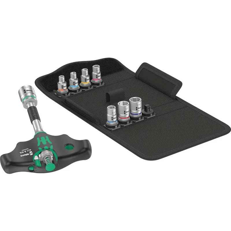 Wera Kraftform Kompakt 400 RA 9 Piece 1/4" Drive Socket Set Imperial