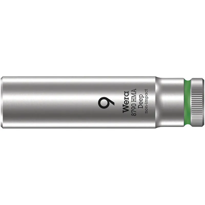 Wera 8790 HMA Deep 1/4" Drive Hexagon Socket Metric