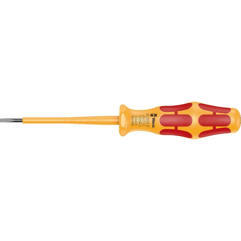 Wera 1060I Kraftform VDE Insulated Slotted Screwdriver