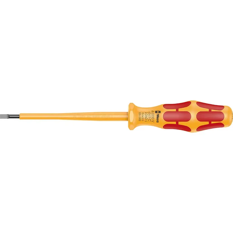 Wera 1060I Kraftform VDE Insulated Slotted Screwdriver
