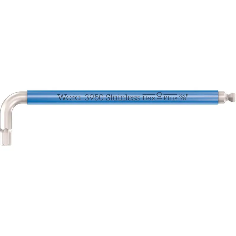 Wera 3950 SPKL Stainless Steel Multicolour Hex Key Imperial