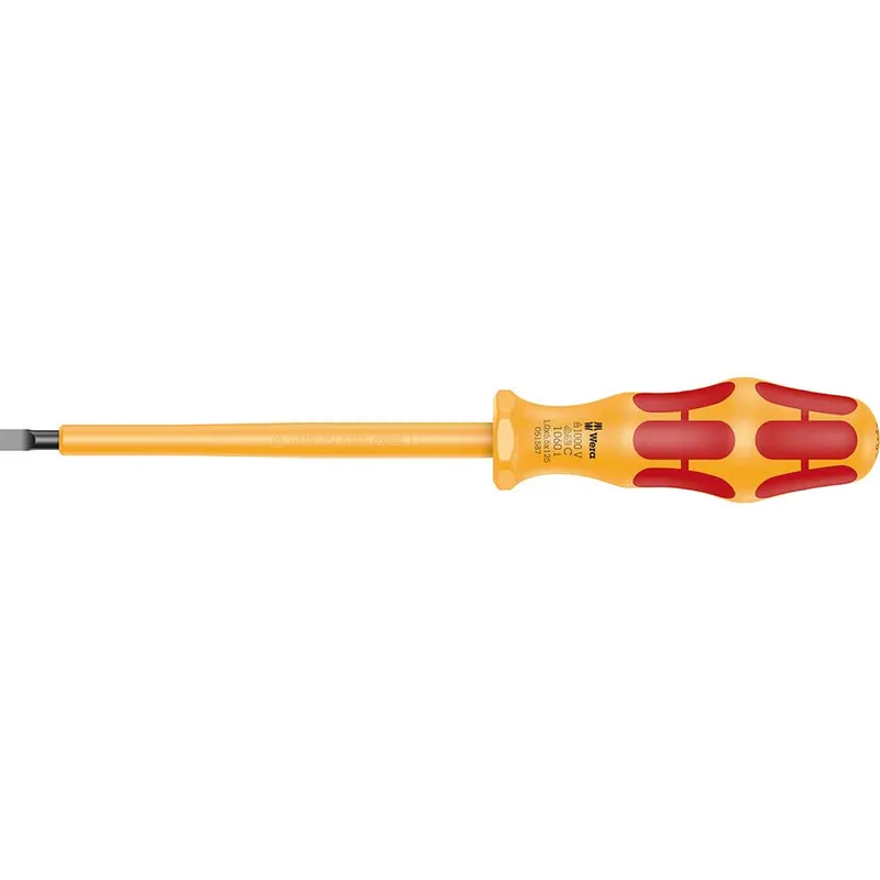 Wera 1060I Kraftform VDE Insulated Slotted Screwdriver
