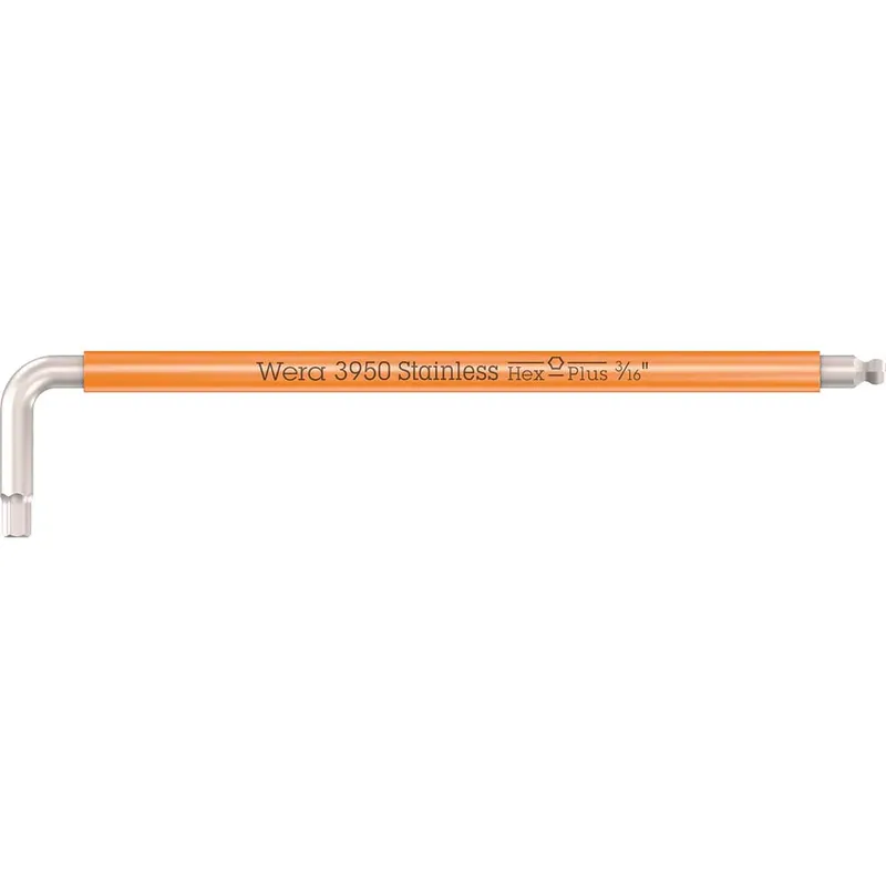 Wera 3950 SPKL Stainless Steel Multicolour Hex Key Imperial
