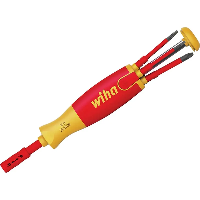 Wiha VDE SL/PZ/PZS Liftup Screwdriver 6 Piece Screwdriver Bit Set