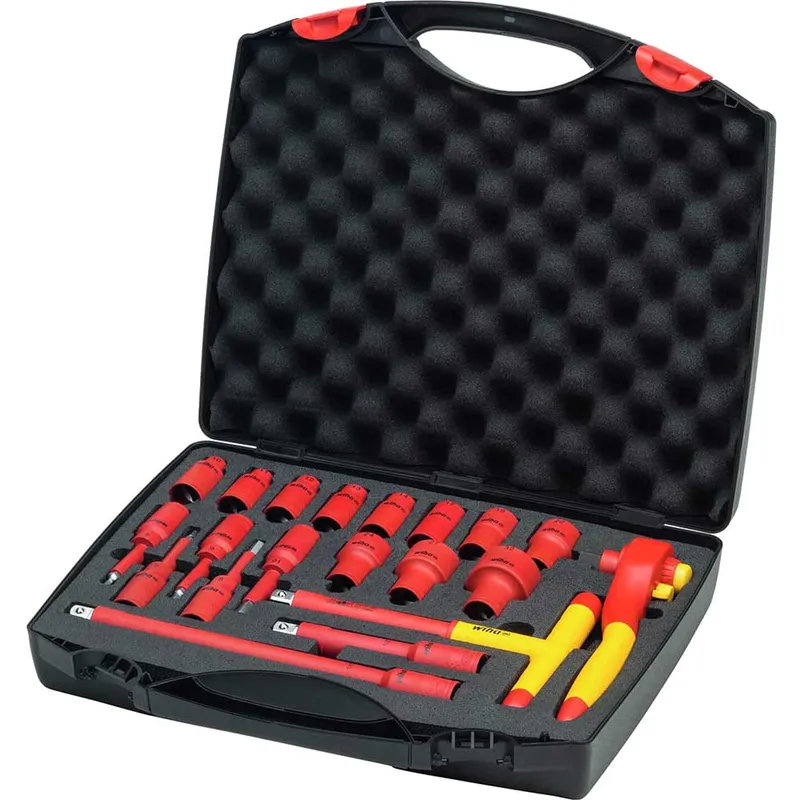 Wiha 21 Piece VDE Insulated 1/2" Drive Socket Set