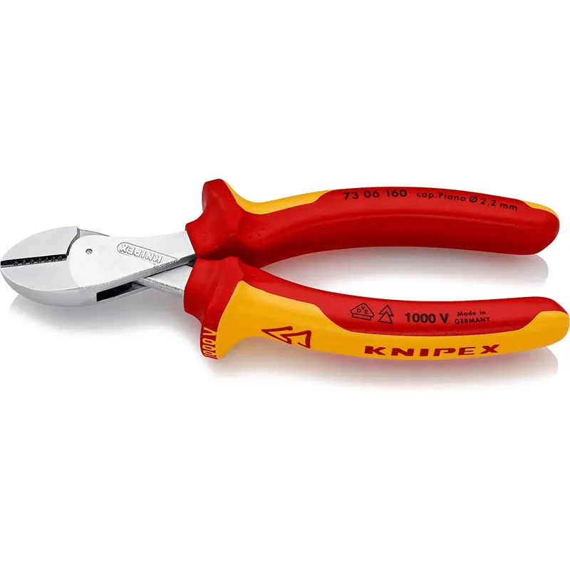 Knipex 73 06 VDE Insulated X Cut Compact Diagonal Cutting Pliers