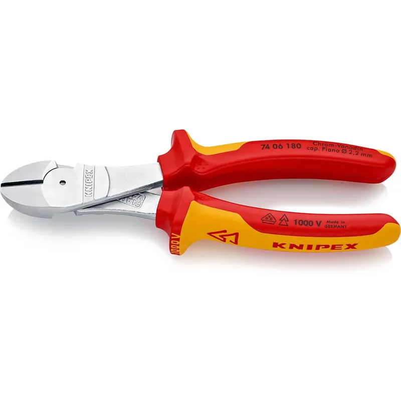 Knipex 74 06 VDE Insulated High Leverage Diagonal Cutting Pliers