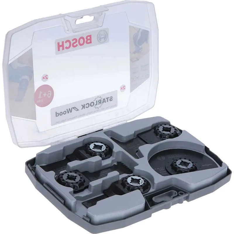 Bosch 7 Piece Starlock Oscillating Multi Tool Wood Working Blade Set