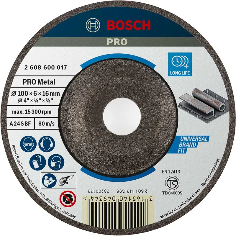 Bosch PRO A30T BF Depressed Centre Metal Grinding Disc