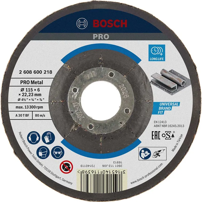 Bosch PRO A30T BF Depressed Centre Metal Grinding Disc