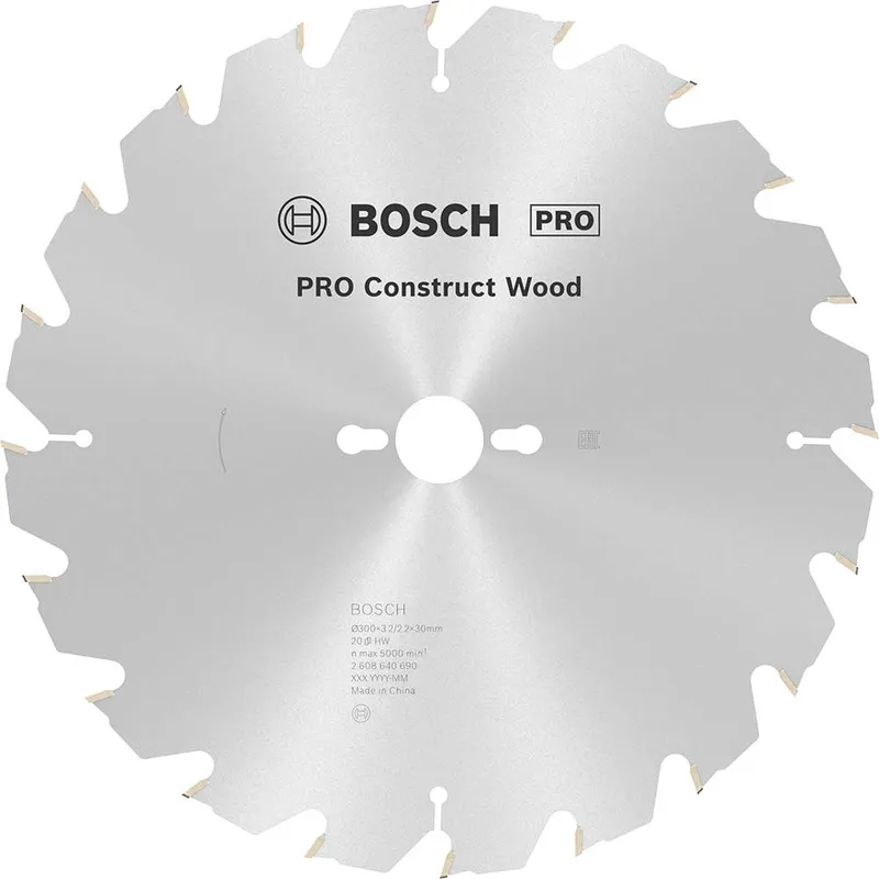 Bosch PRO Construct Nail Proof Wood Cutting Table Saw Blade