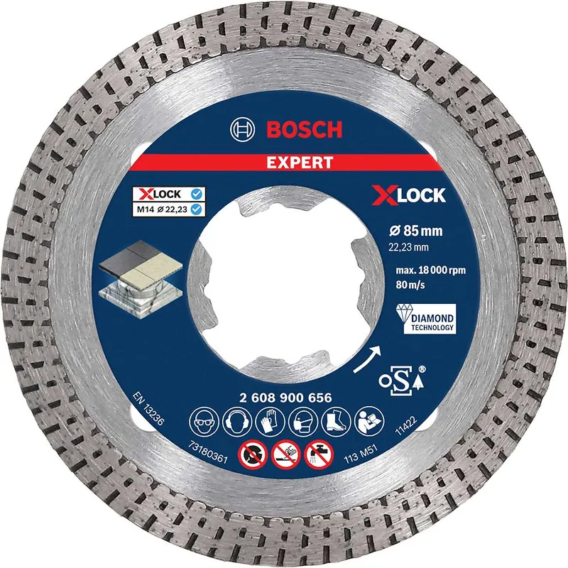 Bosch EXPERT X Lock Best Diamond Cutting Disc for Hard Ceramics