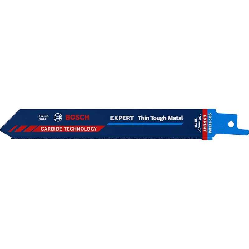 Bosch EXPERT S922EHM Thin Tough Metal Cutting Reciprocating Sabre Saw Blades