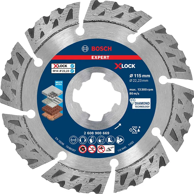 Bosch EXPERT Multi Material X Lock Diamond Cutting Disc